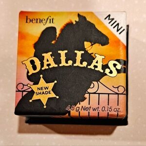 Benefit Dallas Rosy Bronze Blush Powder Mini Size 0.15 oz.